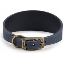 Ancol Timberwolf Leather Collar Whippet/Greyhound Sable Whippet 30-34cm