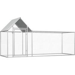 vidaXL hønsegård 3x1x1,5 m galvaniseret stål