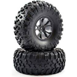 FTX Outlaw Pre-Mounted Wheels & Tyres Black