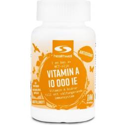 Healthwell Vitamin A 10000 IE, 90 kapsler