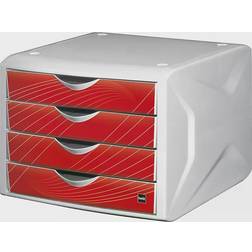 Helit Drawer box, HxWxD 212 x 262 x 330 mm, pack of 5, drawer design red rook