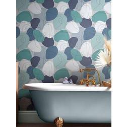 Envy Mood The Blues Matte Non Woven Removable Paste the Wall Wallpaper