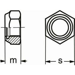 M 20 DIN 985-8 FZB låsemøtrik A50