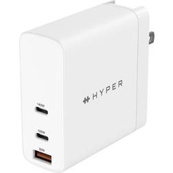 HyperDrive HyperJuice 140W PD 3.1 USB-C GaN Charger with Adapters White