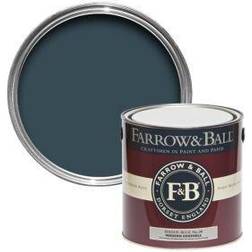 Farrow & Ball and Modern Eggshell Hague Metallfärg, Träfärg Blå