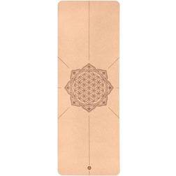 Bodhi Bodhi Yogamåtte af Naturgummi og Kork Flower of Life 185 x 66 x 4 mm