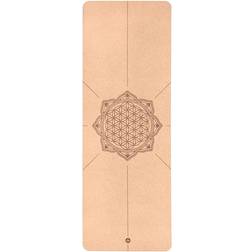 Bodhi Yogamåtte af Naturgummi og Kork Flower of Life 185 x 66 x 4 mm