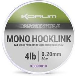 Korum Maillon smokeshield mono hooklink 0 Gris