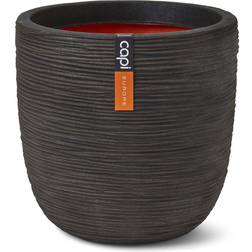 Capi Planter ball Rib NL 35x34 dark