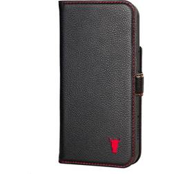 (Black with Red Detail) TORRO iPhone 13 Pro Max Leather Case