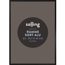 Salling sort alu 29,7x42 A3 m/klart Ramme