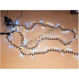 BigBuy Christmas LED-krans Vit Ljusslinga