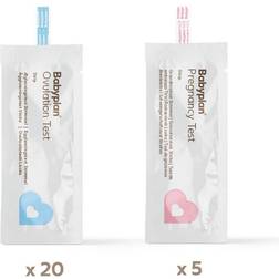 Babyplan testset 20 ägglossningstest 5 graviditetstest sticka