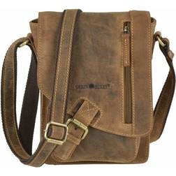 Greenburry Umhängetasche hoch Leder antikbraun VINTAGE 1712 Shop