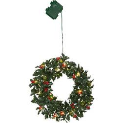 Star Trading Holly julekrans, 20 Julelampe