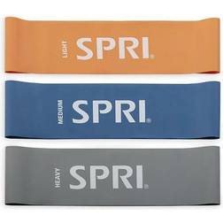 SPRI Flat Band Loop Kit 3-pack Multi, Unisex, Equipo, equipo de entrenamiento, Fitness, Azul, ONESIZE