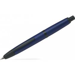 Pilot Capless Matte Black Midnight Blue fyldepen blå blæk