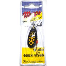 Mepps spinner Black Fury No. 4 Black/Yellow