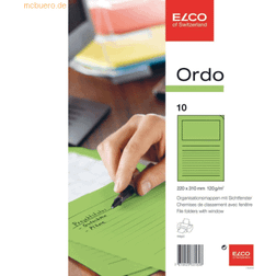 Elco Elco"Ordo Classico" organisationsmapp – ljusgrön (paket med 10)