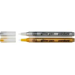 Panduro Hobby Glitter Pens 1 mm guld silver