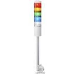 Patlite Signalsøjle LR6-502QJNW-RYGBC LED 5-farvet, Rød, Gul, Grøn, Blå, hvid 1 stk