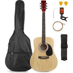 Max SoloJam Guitare Acoustique Folk Pack Débutant Couleur Erable