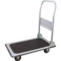 pro-bau-tec 14020 Flatbed trolley folding, Brake Steel plate Load capacity (max. 150 kg