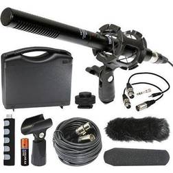 Canon EOS 5D Mark IV Digital Camera External Microphone Vidpro XM-55 13-Piece Professional Video & Broadcast Unidirectional Condenser Microphone Kit