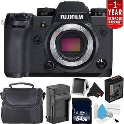 Fujifilm X-H1 Mirrorless Digital Camera (Body Only, 16568731) Bundle with 64GB Memory Card