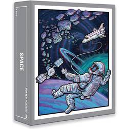 3D Space Jigsaw Puzzle for Grown ups (500 pieces) With a 3D Poster and Two Pairs of Red-Cyan 3D Glasses Included!