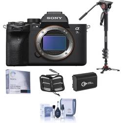 Sony Alpha a7S III Mirrorless Digital Camera Body with Monopod and Accessories