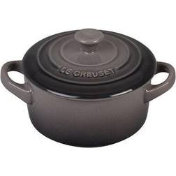 Le Creuset Stoneware 8 OZ Mini Round Cocotte with lid