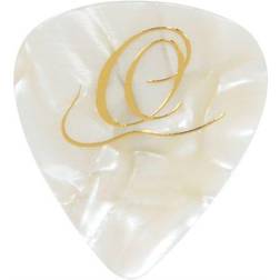 Ortega Heavy Classic Celluloid Guitar Pick 10 Piece Pack White Pearl
