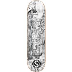 Hydroponic Spot Series South Bank Skateboard, Vuxna Unisex, Vit, 8 Inches