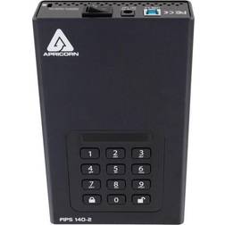 Apricorn Aegis Padlock 18 TB FIPS 256-BIT AES External Hard Drive ADT3PL256F18TB