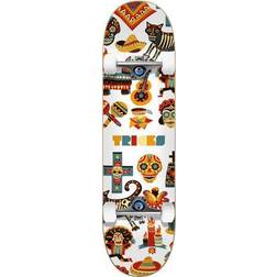 Tricks Komplet Skateboard (Muertos) Hvid/Orange/Blå 7.375"