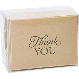 American Greetings 50-Count Thank You Cards and Envelopes Kraft-style