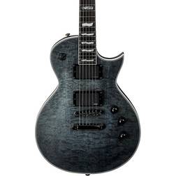 ESP Ltd Ec-401Qm Electric Guitar Satin See-Thru Black