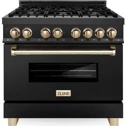 ZLINE RABZ-36-G 36" Autograph Edition Gold, Black, Stainless Steel
