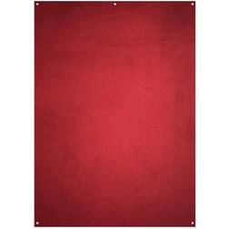 Westcott X-Drop Matte Vinyl Backdrop, Aged Red Wall, 5x7'