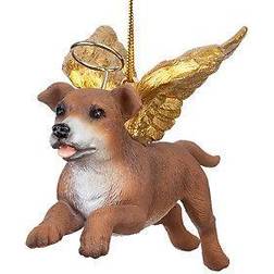 Design Toscano Honor the Pooch: Pitbull Holiday Dog Angel Ornament