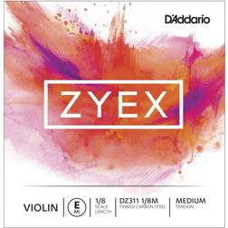 D'Addario Zyex Series Violin E String 1/8 Size