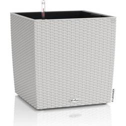 Lechuza 16 Gray All In One Cube Wicker Planter