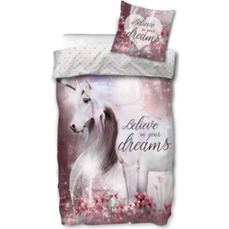 Belive In Your Dreams Unicorn Bedding Set 140x200cm