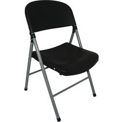 Bolero Foldaway Utility Chairs Black (Pack of 2)