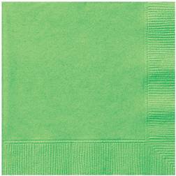 Unique Party Beverage Napkins 10"X10" 20/Pkg-Lime Green