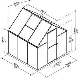 Palram Canopia Mythos 6X6 Greenhouse