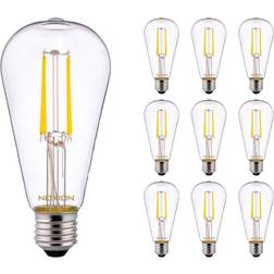 Noxion Multipack 10x Lucent LED E27 Pear Filament Clear 4W 470lm 827 Replacer for 40W