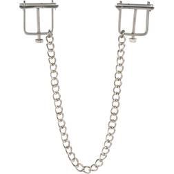 Kiotos Nipple Clamps med Kedja Silver