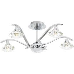 Endon Gallery Interiors Langella 5 Ceiling Flush Light